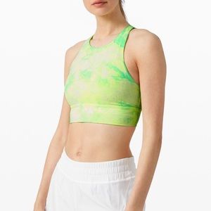 NWOT Lululemon Energy Bra High Neck Long Line Shibori Women's Size 8
